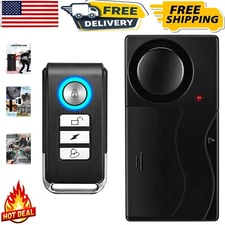 Complete Anti-Theft Security Kit - Wireless Vibration Alarm with Remote Control