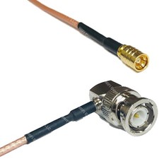 RG316 SMB FEMALE to BNC MALE ANGLE RF Cable Rapid-SHIP LOT