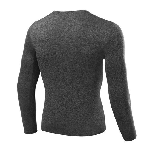 Mens Compression Armour Base Layer Top Long Sleeve Gym Sports Skin Fit T-shirts - Picture 4 of 18