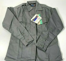 NWT BLAUER WOMEN'S STREETGEAR 8703W LS SHIRT GREY SMALL 31-33 