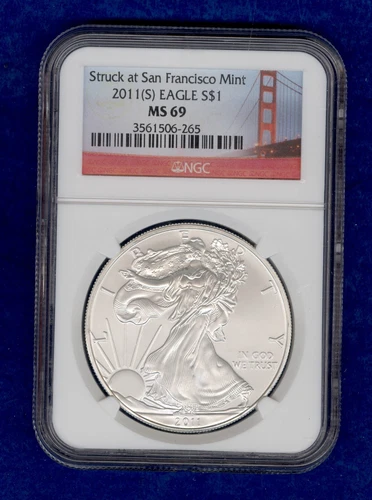 2011(S) American Silver Eagle NGC MS69