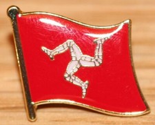 ISLE OF MAN Flag Country Metal Lapel Pin Badge