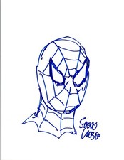 Steve Lieber Signed Autograph Drawn Sketch Comic Illustrator Spider-Man COA VD