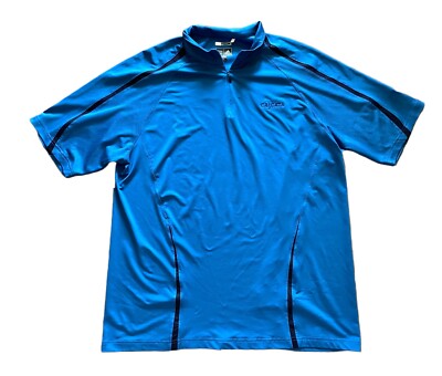 Adidas Blue Cascata Golf Club Polo Shirt Climacool Size XL