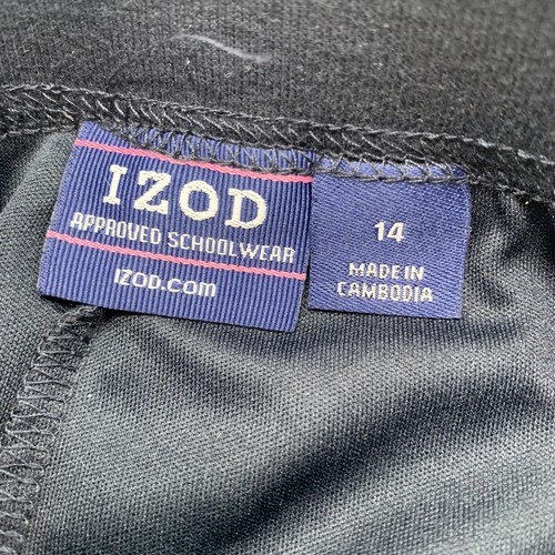 IZOD NEW GIRLS NAVY BLUE UNIFORM SKORT WITH COMFORT WAISTBAND SIZE 14 REGULAR - Picture 3 of 5
