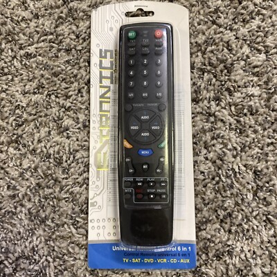 NEW E-Tronics Universal Remote Control TV SAT DVD VCR CD AUX