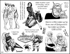 Unmounted Rubber Stamp Plate, Unmounted/Uncut Pink Rubber Stamps