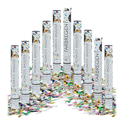 Party-popper Konfetti Blaster 10 Stück 150 g Konfetti-Popper Party Knaller