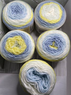 lot Caron Baby Cakes 4 Pack plus 1 partial  sunny days 