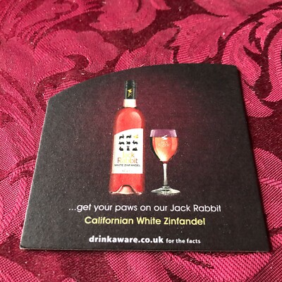 BREWERIANA - JACK RABBIT - WELCHER HASE BIST DU? CALIFORNIAN WHITE ZINFANDELI -T74