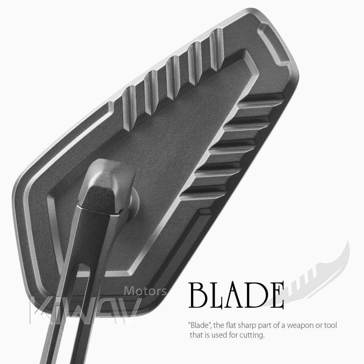 Bar end mirrors heavy ver. slim BLADE black hollow bar ID 14
