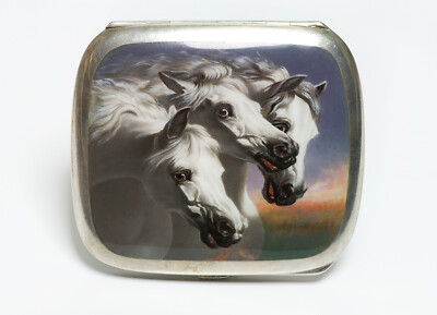 Vintage Silver Enamel 