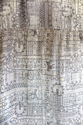 Mens M L Hammer Time Cosi Ruomo Shirt Shiny Gold Damask Button Up Vintage 80s - Picture 7 of 9