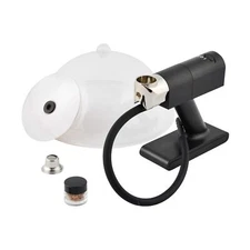 Portable Smoke Infuser Gun with Wood Chips, Hose, Dome and Drinking Lid - Han...