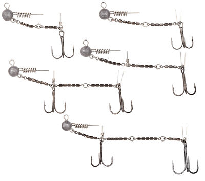 Spro Spinnsystem für Gummifische Scew in Swivel 360 Rig, Stinger, Hakensysteme