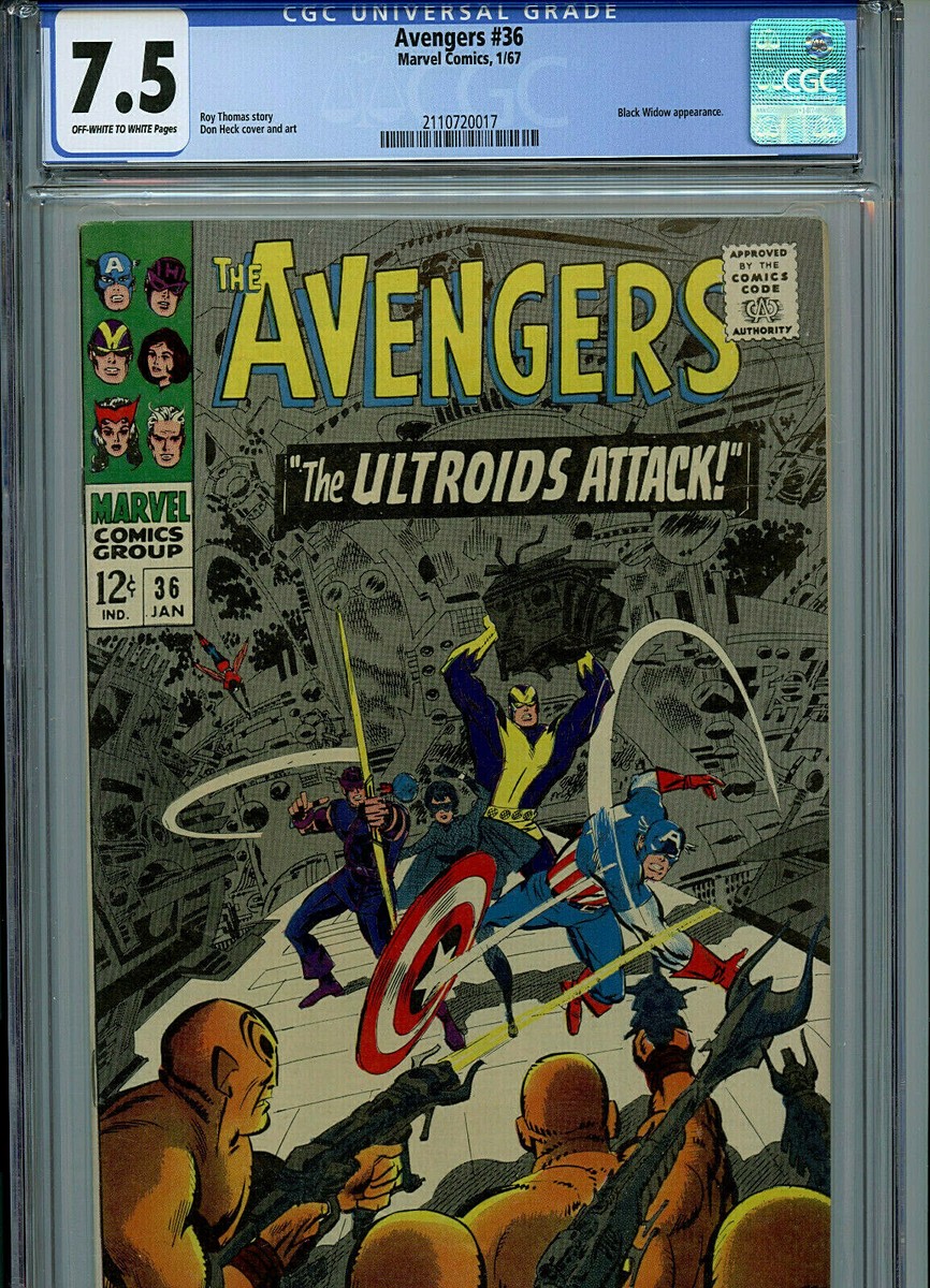 Avengers #36 CGC 7.5 1967 Marvel Comic Black Widow Amricons Avengers #36 CGC 7.5 1967 Marvel Comic Black Widow Amricons