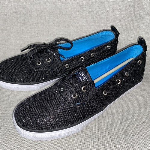 New Sperry Top-Sider YG5622 A Sparkle Youth Girls Navy 3.5 m USA 35.5 eur Black - Picture 2 of 9