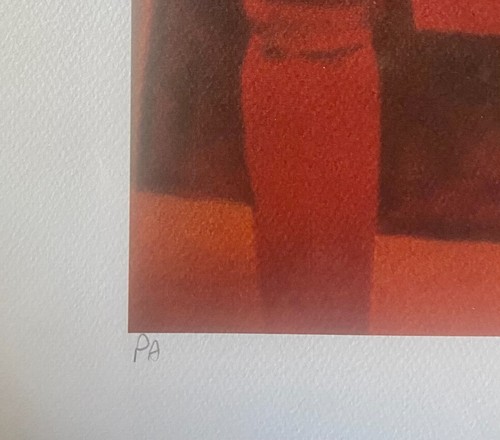GUTTUSO - "interno" - Copia da originale. Firmata e numerata P.A. - Foto 3 di 3