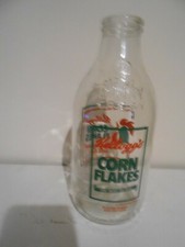 Milk Bottle Dairy Crest Advertising (Kellogg's Cornflakes)