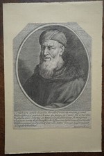 PORPHYRY Portrait. engraving 17 eme. Dimensions: 130mm X 180mm.