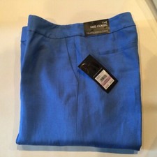 Nine West, blue linen blend pants The neo classic sz 6 NWT two pockets unlined
