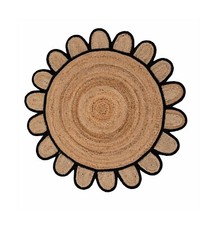 Jute Rug 100 Natural Reversible Braided Style Rug Rustic Living Modern Area Rug