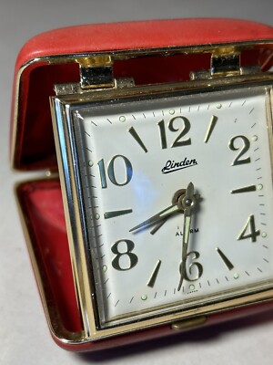 Linden Japan Travel Alarm Clock Original Box And Paperwork Works