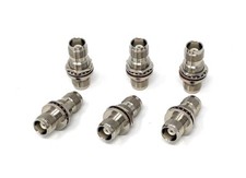 6 PCS TNC/SMA Female to TNC/SMA Female Bulkhead Adapts Coax. Cable Connectors