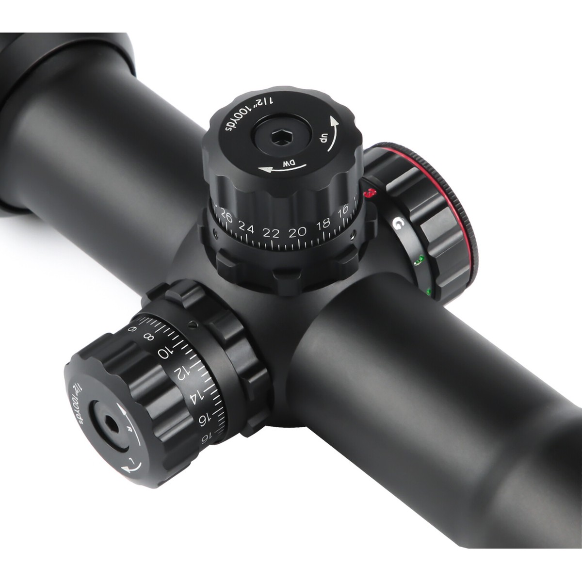 Sniper1-5X30 Rifle Scope Tri-illuminated Mil Dot/ Chevron