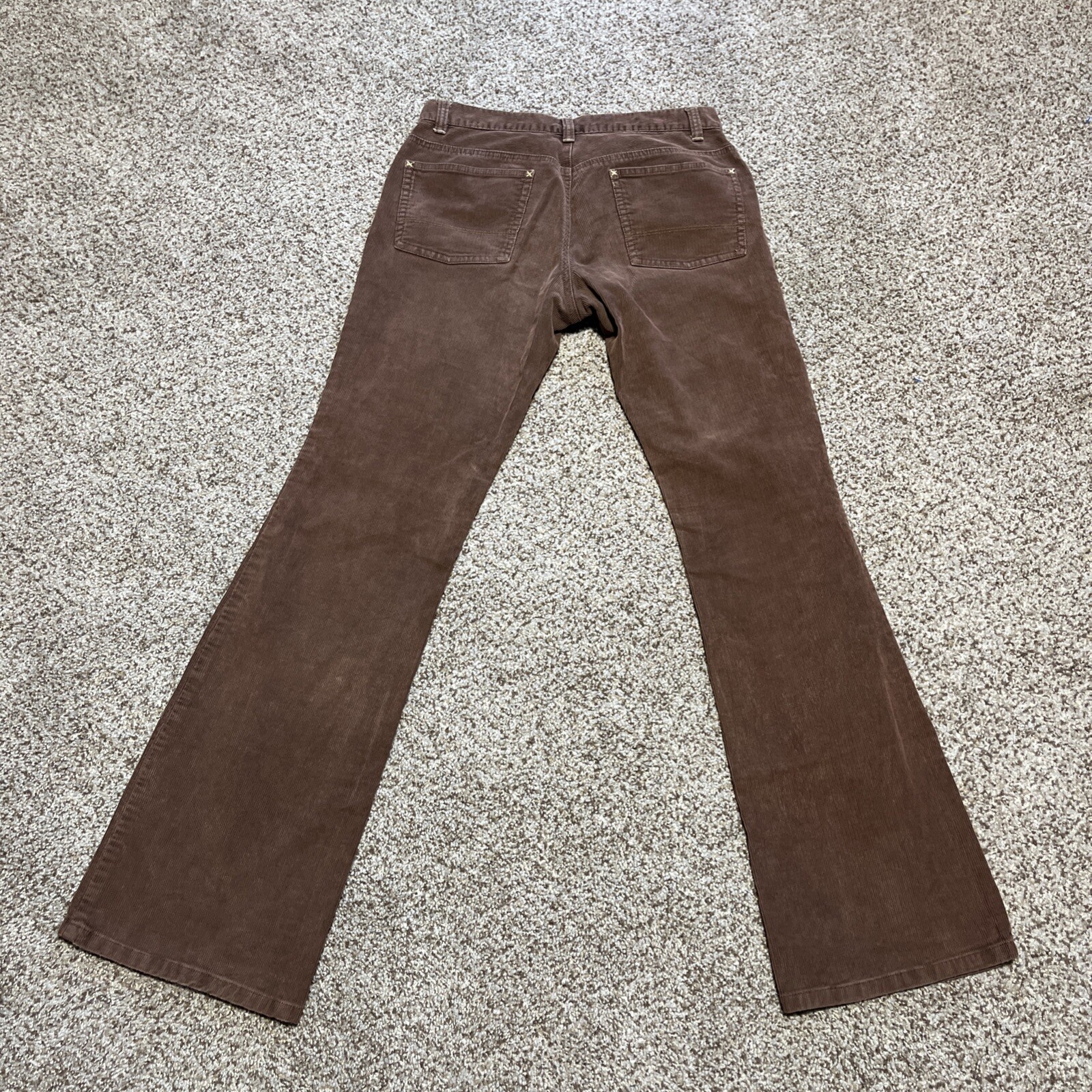 Polo Jeans Co. Ralph Lauren Corduroy Brown Flare Pants Women's 6 (28x31.5) - View 10