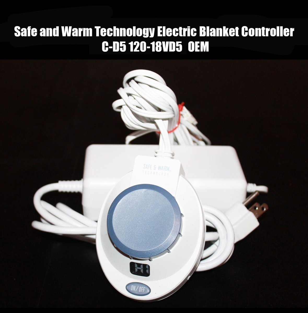 Safe u0026amp; Warm Electric Blanket Control Controller C-D5 Power Supply  120-18VD5 | eBay
