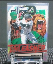 2021 Panini Optic Baseball Luis Robert Unleashed Silver Holo Prizm White Sox
