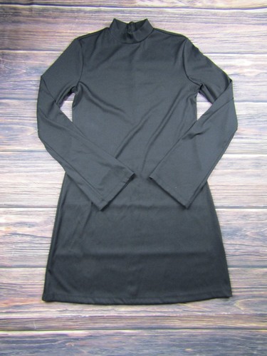 Mock Neck Shift Dress Ribbed | eBay