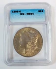 NICELY TONED 1898-O $1 MORGAN SILVER DOLLAR ICG GRADED MS64