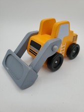 Melissa  Doug Classic Toy Plow Truck 0656 Wooden Toy 6" Long with Bucket Down