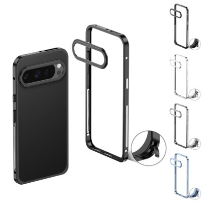 Stoßfestes Bumper Case aus Metall mit Schutzglas für Google Pixel 9 Pro XL NEU
