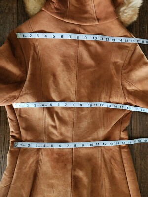 Vtg 70s Penny Lane sheepskin leather suede princess hippie