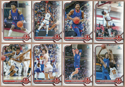 2022 Bowman U Basketball Base Cards and Inserts complete your set