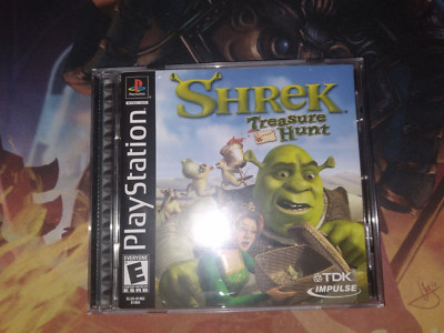 Shrek Treasure Hunt PS1 PSX Nice Disc Complete CIB Tested 