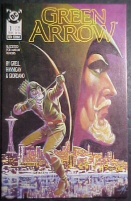GREEN ARROW #1! MIKE GRELL! NM 1988 DC COMICS