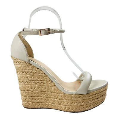 Bamboo Chosen Womens Mid Wedge Ankle Strap Sandals Espadrille