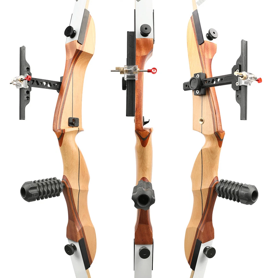 66''68''70'' Recurve Bow Set 14-40lbs Archery Takedown Bow Practice Hunt Shoot - Image 4 of 4