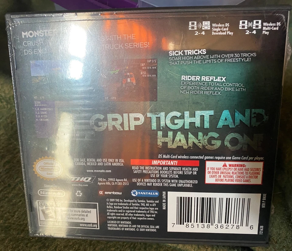 Brand New SEALED REFLEX MX vs ATV Nintendo DS 2009 Game NOS THQ - Image 2 of 3