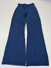 Vintage New NOS USN US Navy Denim Utility Trousers Dungarees Bell Bottom 29R