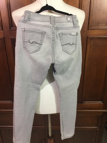 7 for all mankind jeans Gray distressed girls youth Sz 7 LkNw Great Deal Must Ha - Picture 4 of 12