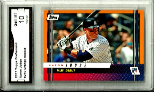 2017 Topps On Demand  Orange Aaron Judge *Rookie* Rc. # J10 GMA 10 RARE Yankees
