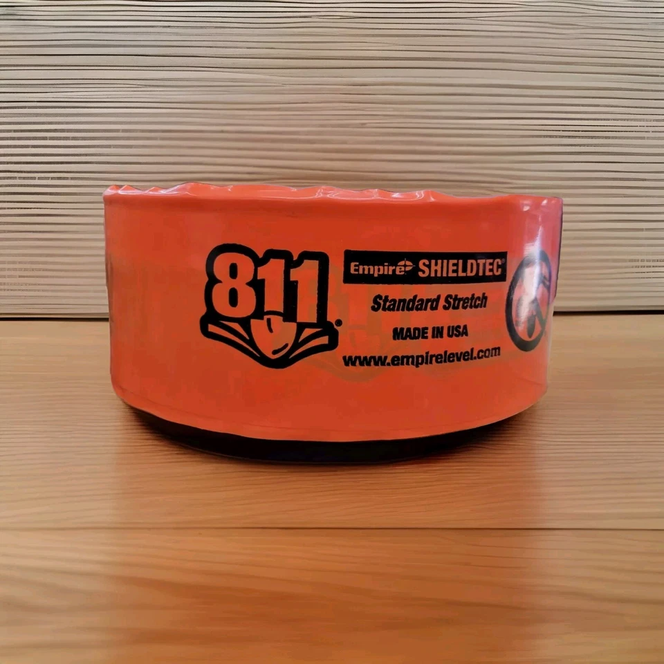 Empire Level 22-435 3" X 1000' Orange Stretch Nondetectable "Fiber Optic Cable" - Image 2 of 2