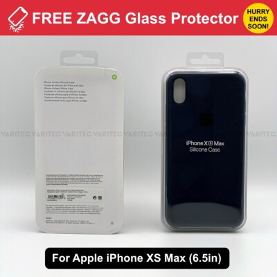 Original Apple iPhone Silikon Handyhülle Backcover für iPhone XS Max - Blau