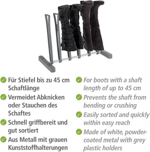 WENKO Stiefelregal Ares, Schuh-Regal für 3 Paar Stiefel, zur Platzsparenden Aufb - Bild 4 von 5