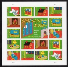 USPS Goodnight Moon Sheet of 16 Forever Stamps - MNH (6002)